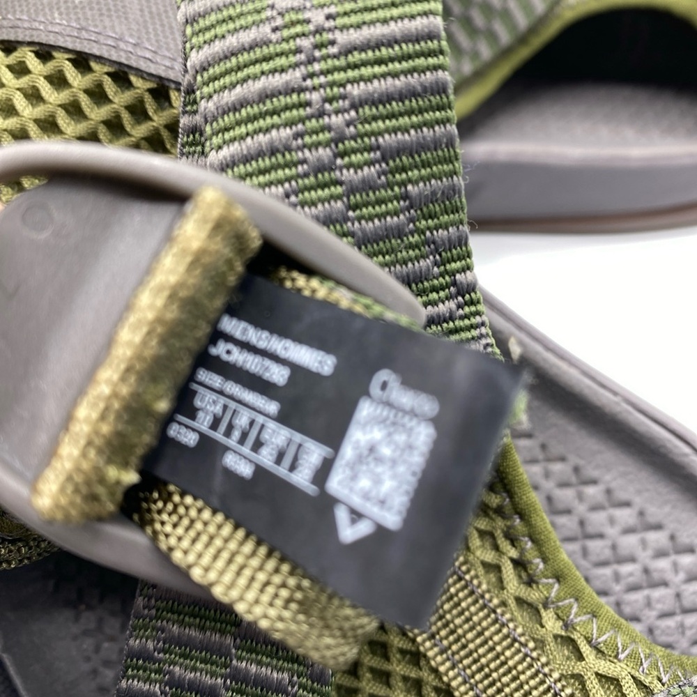 Chaco Canvas Water Outcross Sandals Closed Toe Mens Size 10 Green JCH107293 - Picture 6 of 6